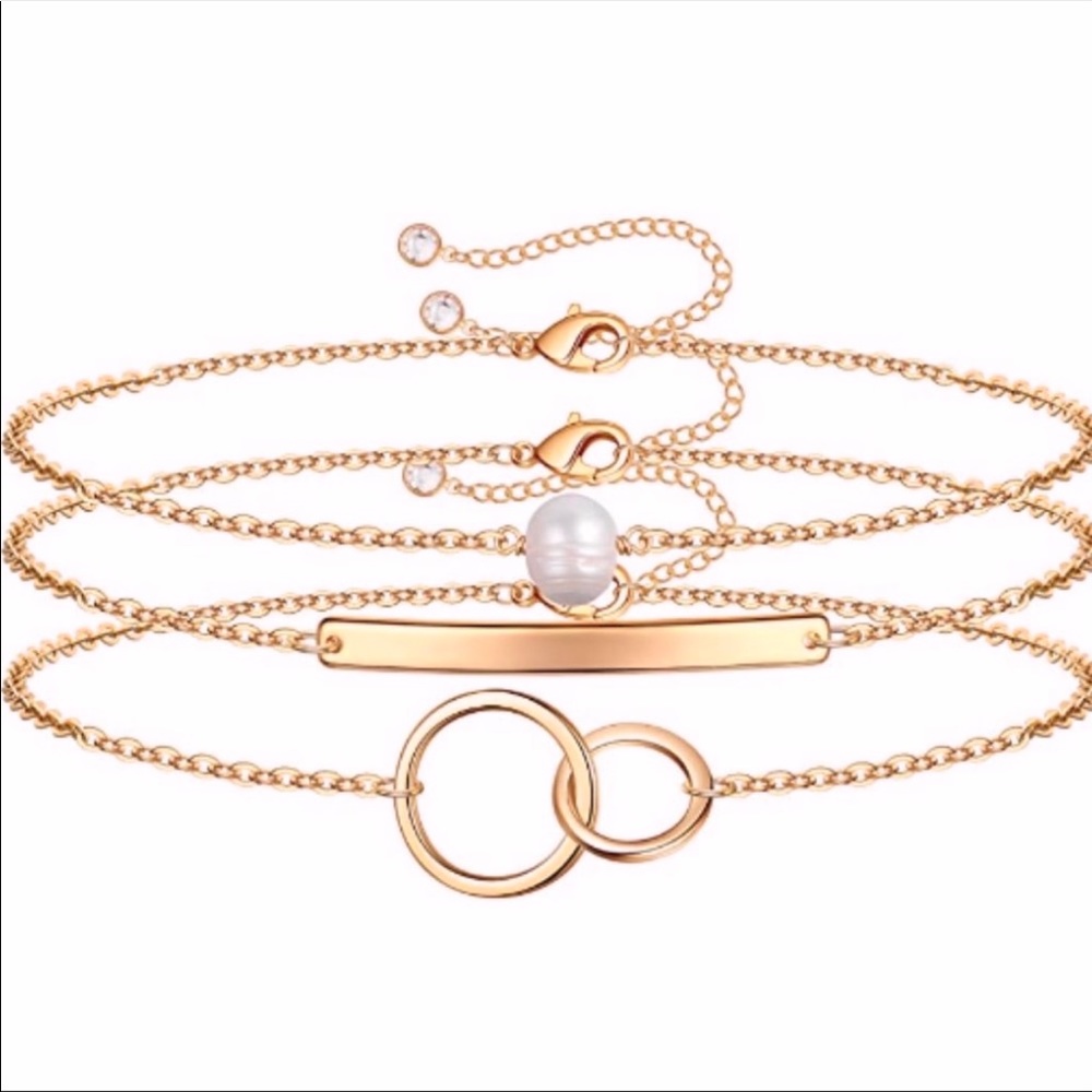 14K Gold Filled Layering Dainty Bracelets